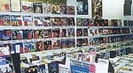 Wall of LaserDiscs